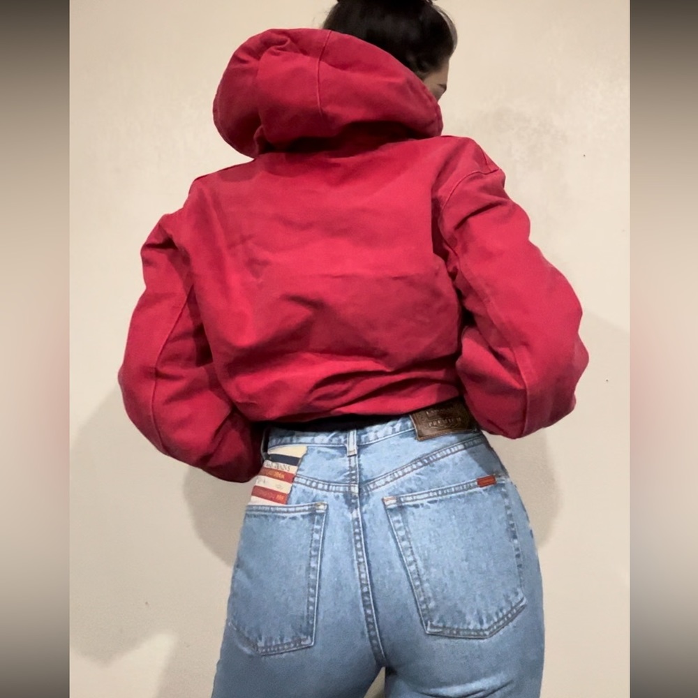 Vintage barn red oversized carhartt jacket